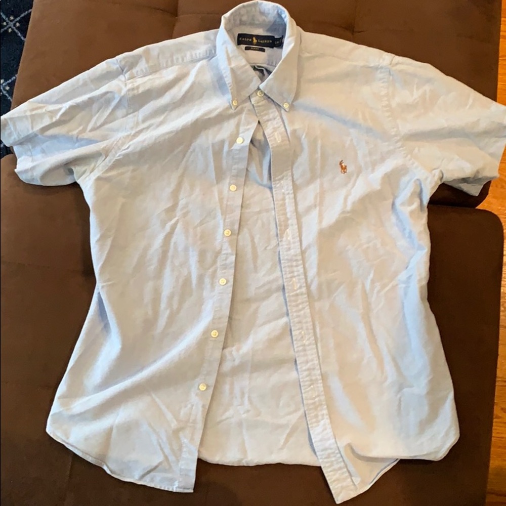 Polo Shirt-Sleeve Button Up Shirt